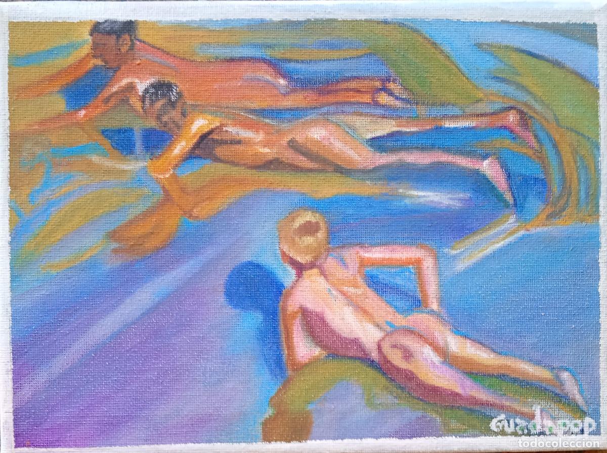 Arte: Versi&oacute;n: El Bote Blanco y Chicos en la Playa, de Sorolla - Foto 2