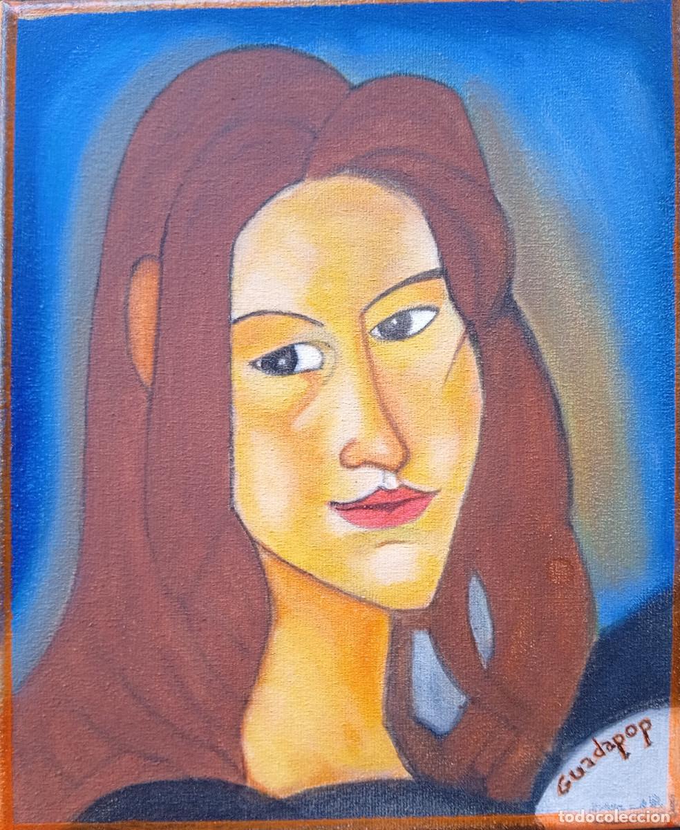 Arte: Versi&oacute;n de Jeanne H&eacute;buterne (de perfil), de Modigliani - Foto 1