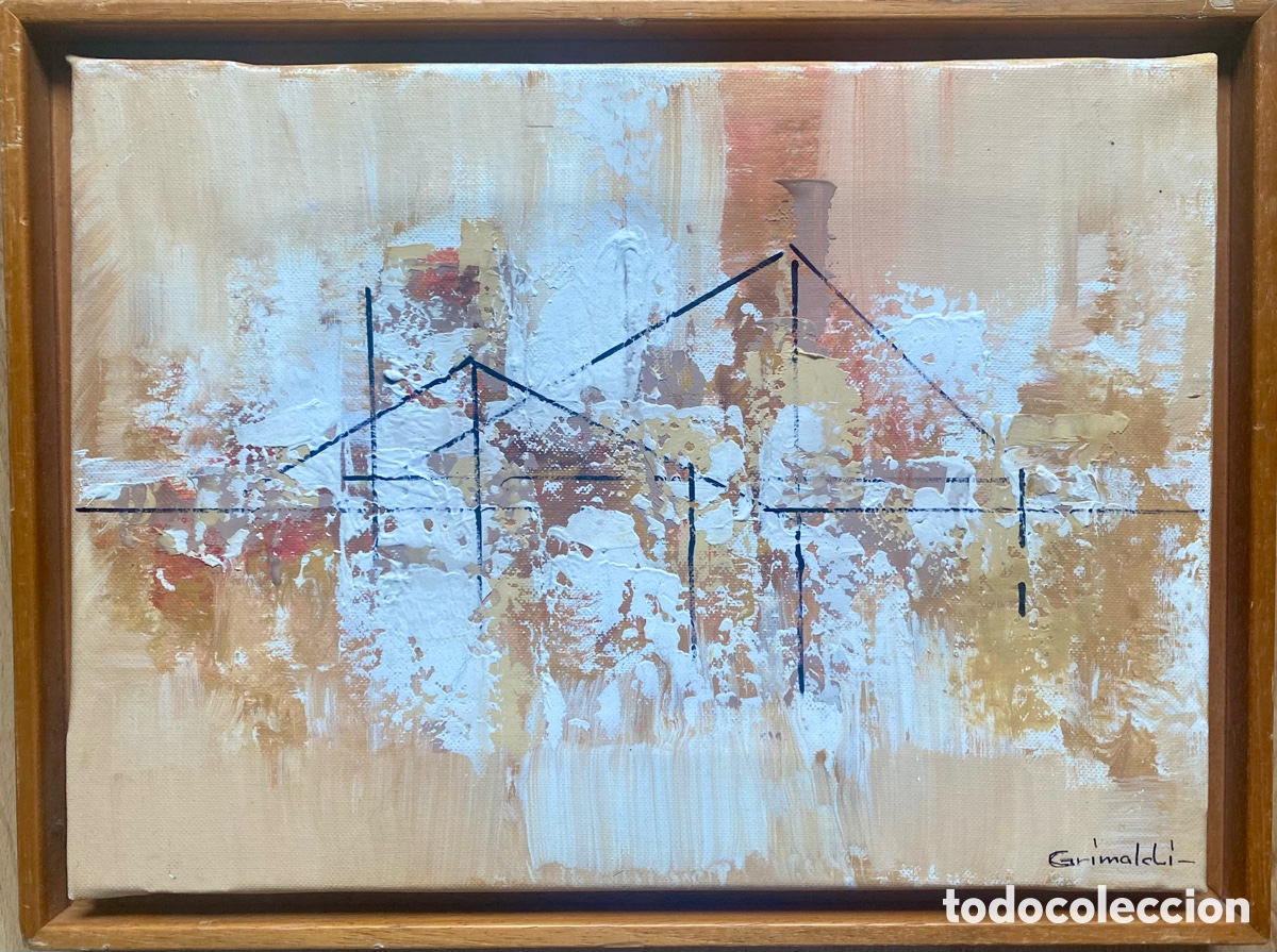 Arte: &Oacute;leo s/lienzo Grimaldi - Foto 2