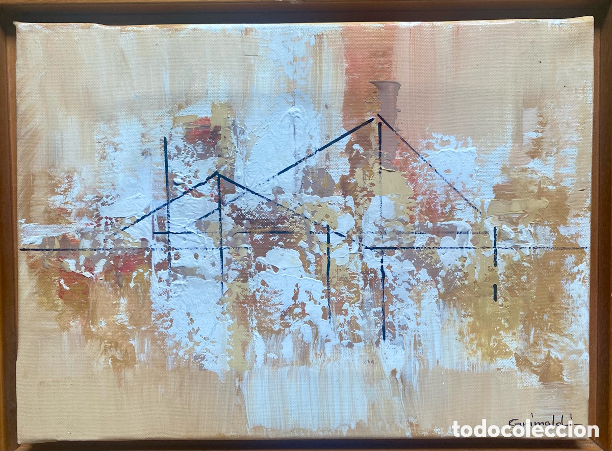 Arte: &Oacute;leo s/lienzo Grimaldi - Foto 3