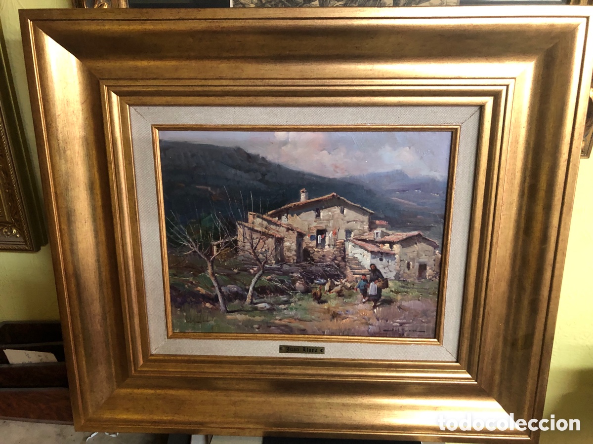 Arte: Juan plaza oleo/tabla medidas 35x28 con marco 61x53 Teruel