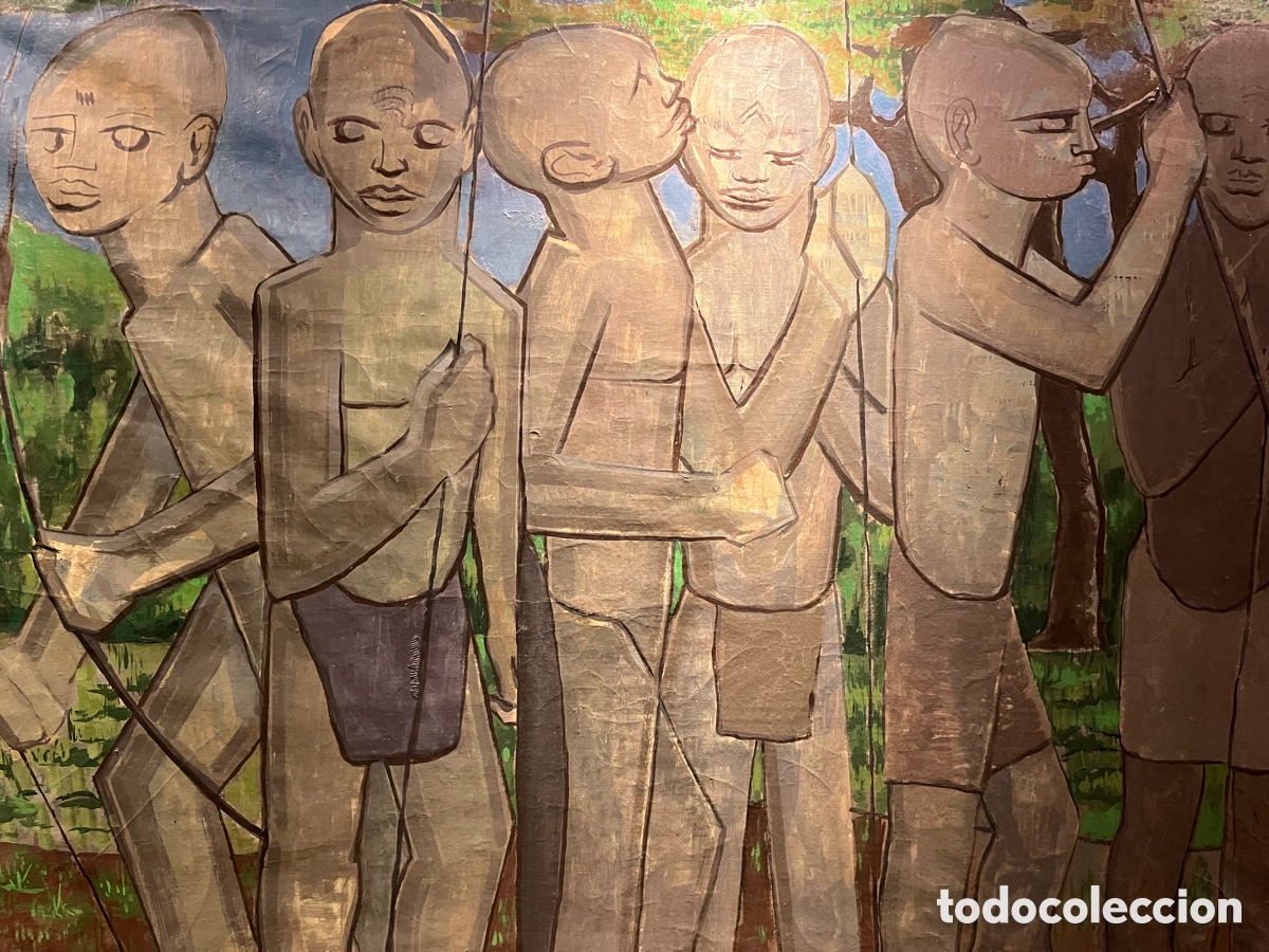 Arte: Oleo guerreros. Gran tama&ntilde;o. Medidas 1&rsquo;30 x 2&rsquo;00