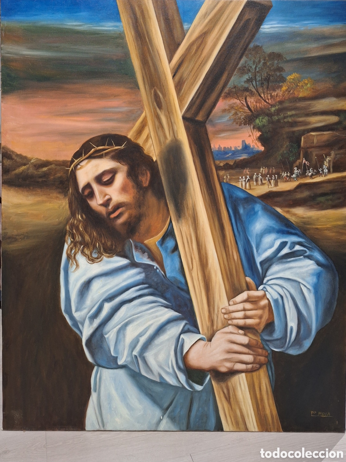 Arte: Cristo con la Cruz a cuestas &oacute;leo
