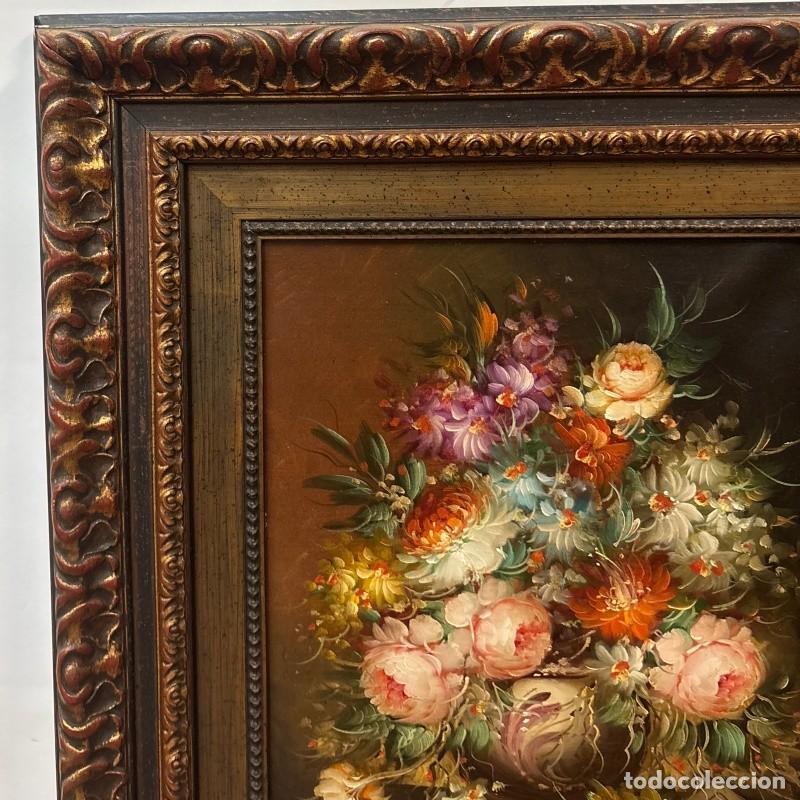 Arte: Bodeg&oacute;n Flores al &Oacute;leo Sobre Lienzo - Foto 3