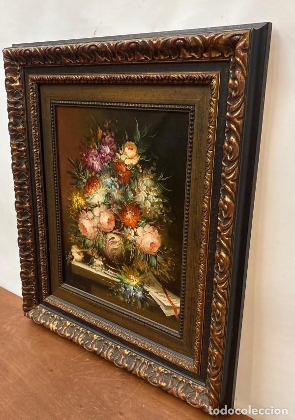 Arte: Bodeg&oacute;n Flores al &Oacute;leo Sobre Lienzo - Foto 5
