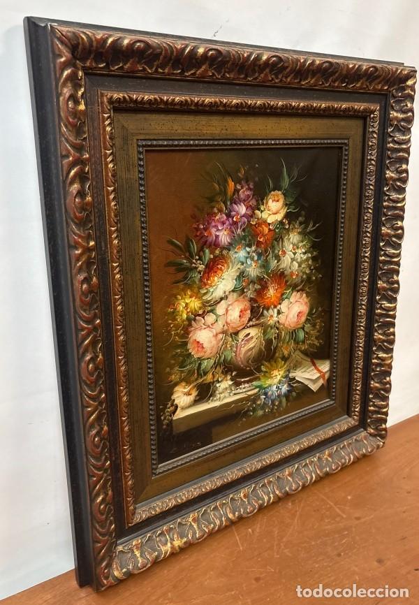 Arte: Bodeg&oacute;n Flores al &Oacute;leo Sobre Lienzo - Foto 6