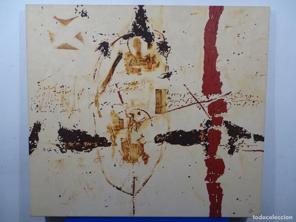 Arte: GRAN OLEO DE VANGUARDIA SOBRE TELA FIRMADO J N.