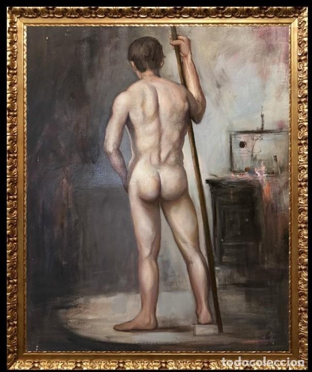 Arte: Escuela europea (siglo XX) - Desnudo en el taller