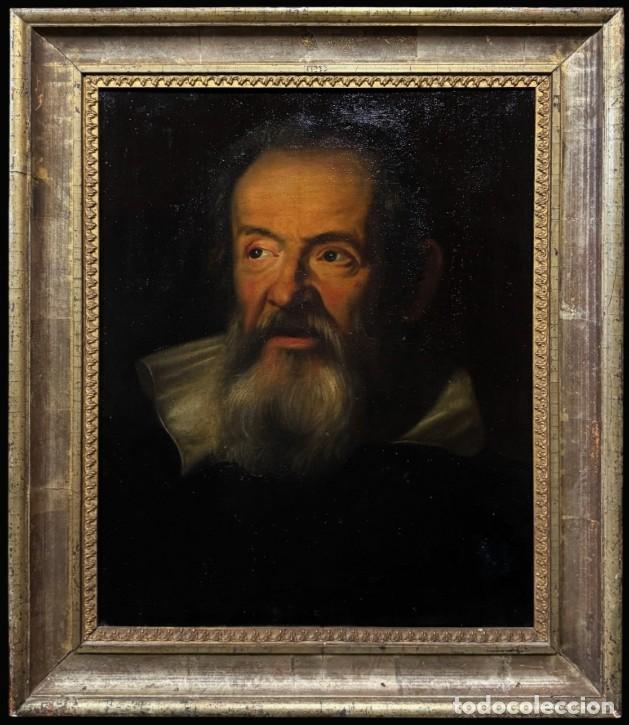 Arte: Escuela Europea (XIX) - Retrato de Galileo Galilei (Seg&uacute;n Joost Sustermans)