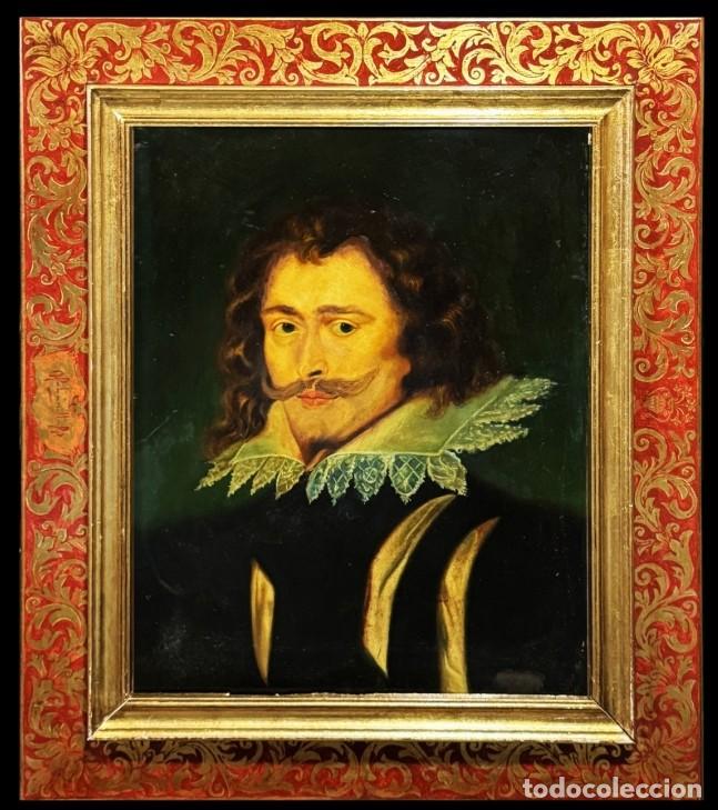 Arte: Retrato de George Villiers, 1.er duque de Buckingham - Escuela europea (siglo XX)