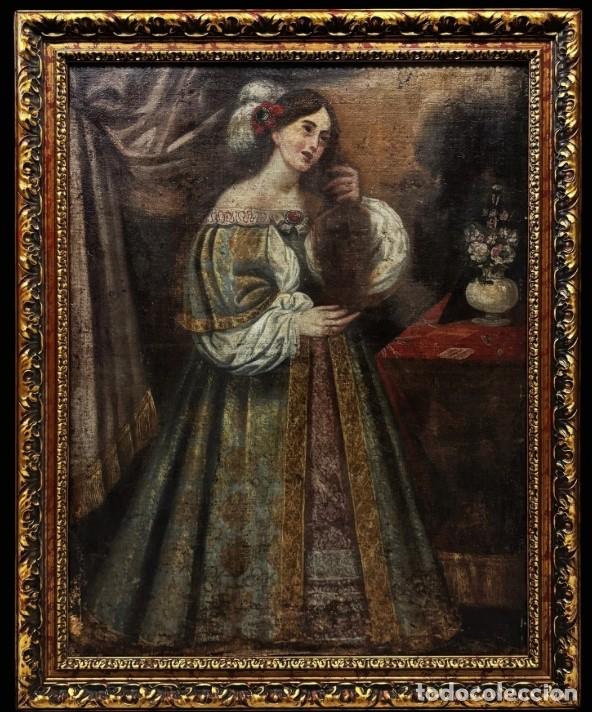 Arte: Escuela espa&ntilde;ola (c. 1660) - &rdquo;Santa Mar&iacute;a Magdalena se despoja de sus joyas&rdquo; - XL