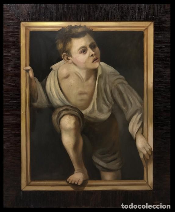 Arte: Escuela europea (siglo XX) &ndash; Huyendo de la cr&iacute;tica (seg&uacute;n una obra de Pere Borrell del Caso) &ndash; XL