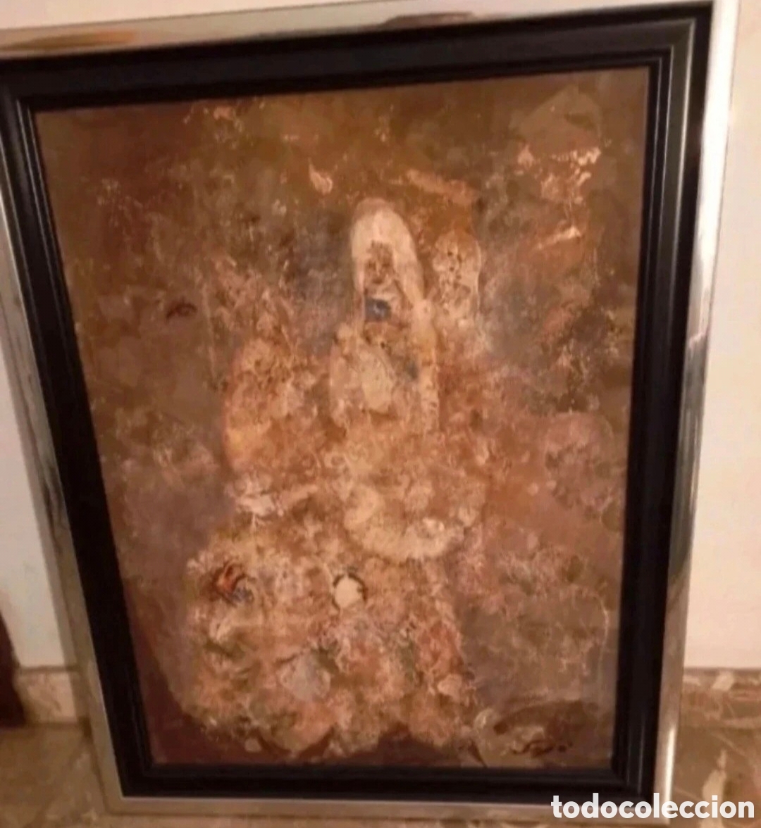 Arte: Cuadro original de Maria Sej&ograve; oleo/tecnica mixta con marco doble