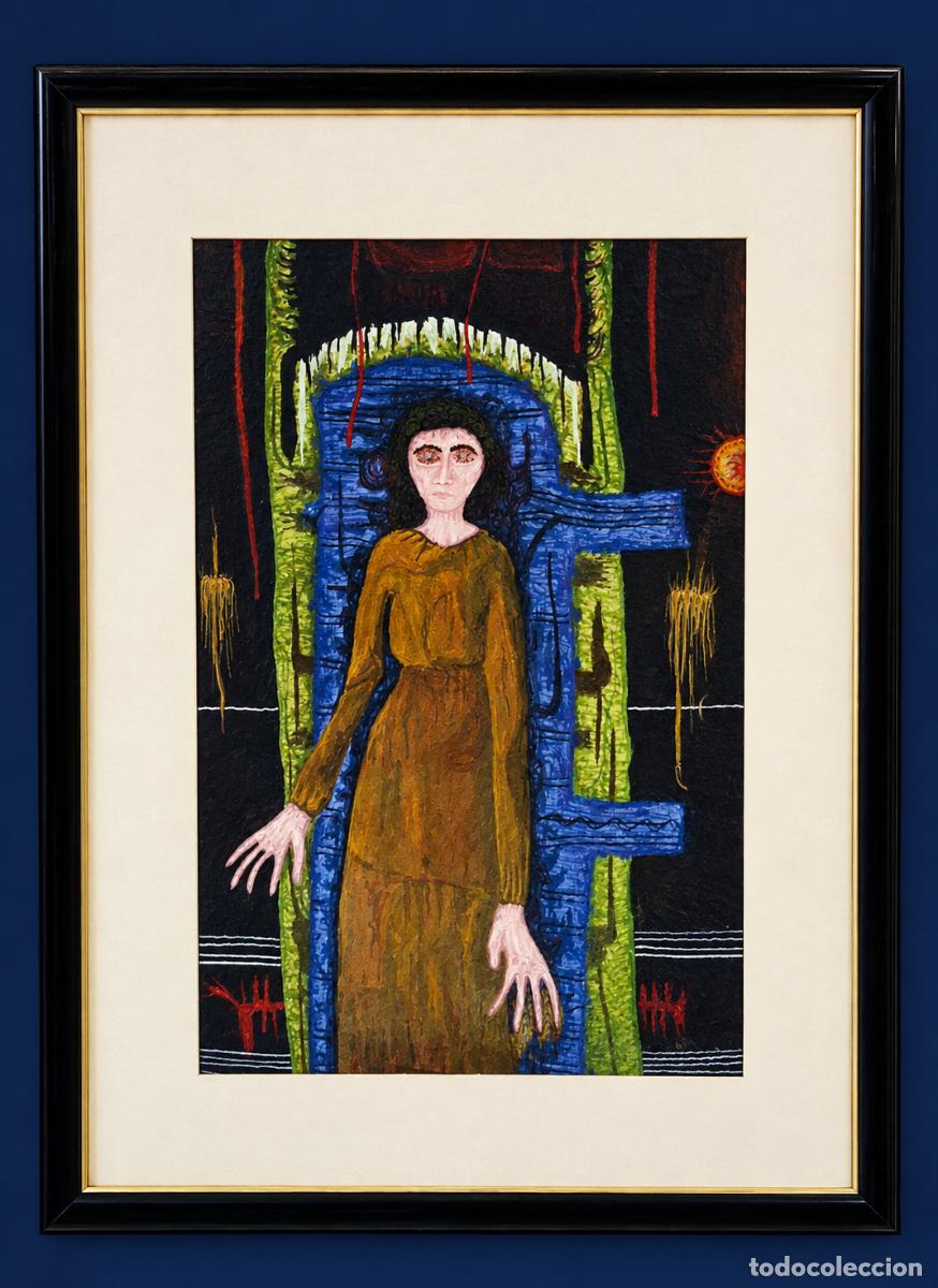 Arte: JOAN BROTAT (BARCELONA,1929-1990) T&Eacute;CNICA MIXTA SOBRE PAPEL (48 x 31)