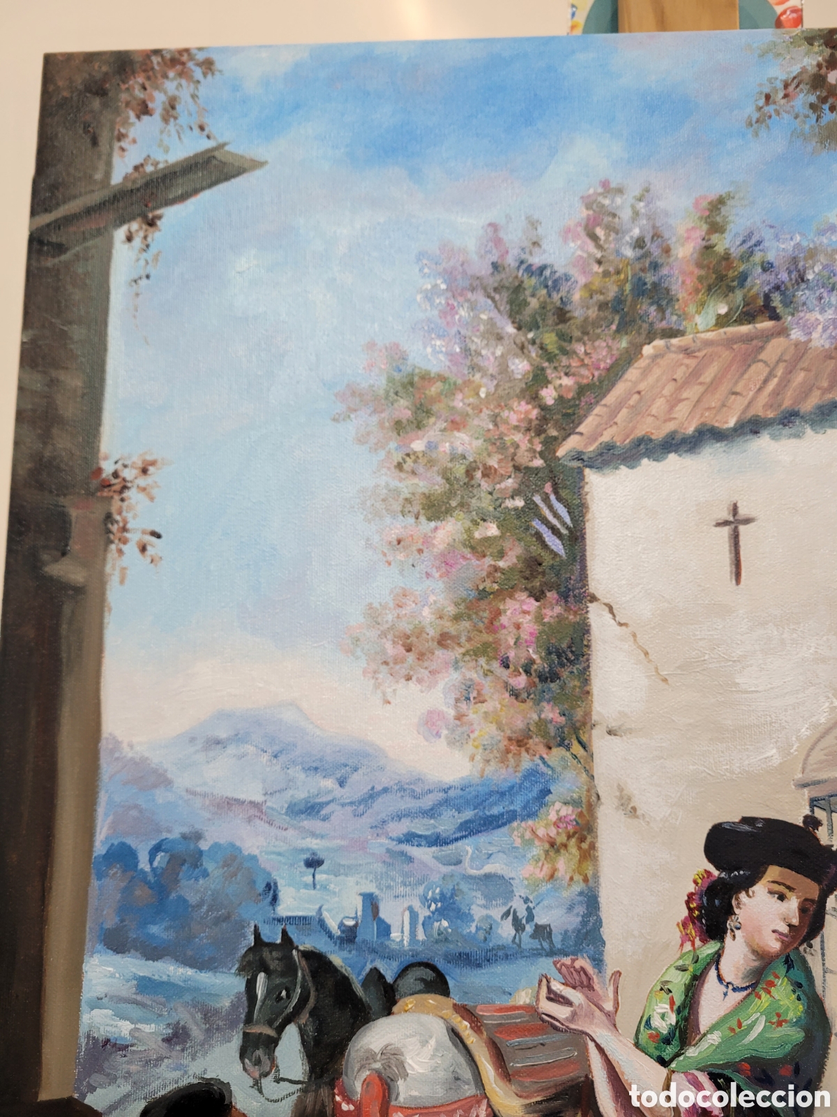 Arte: &Oacute;LEO LIENZO COSTUMBRISTA - Foto 7