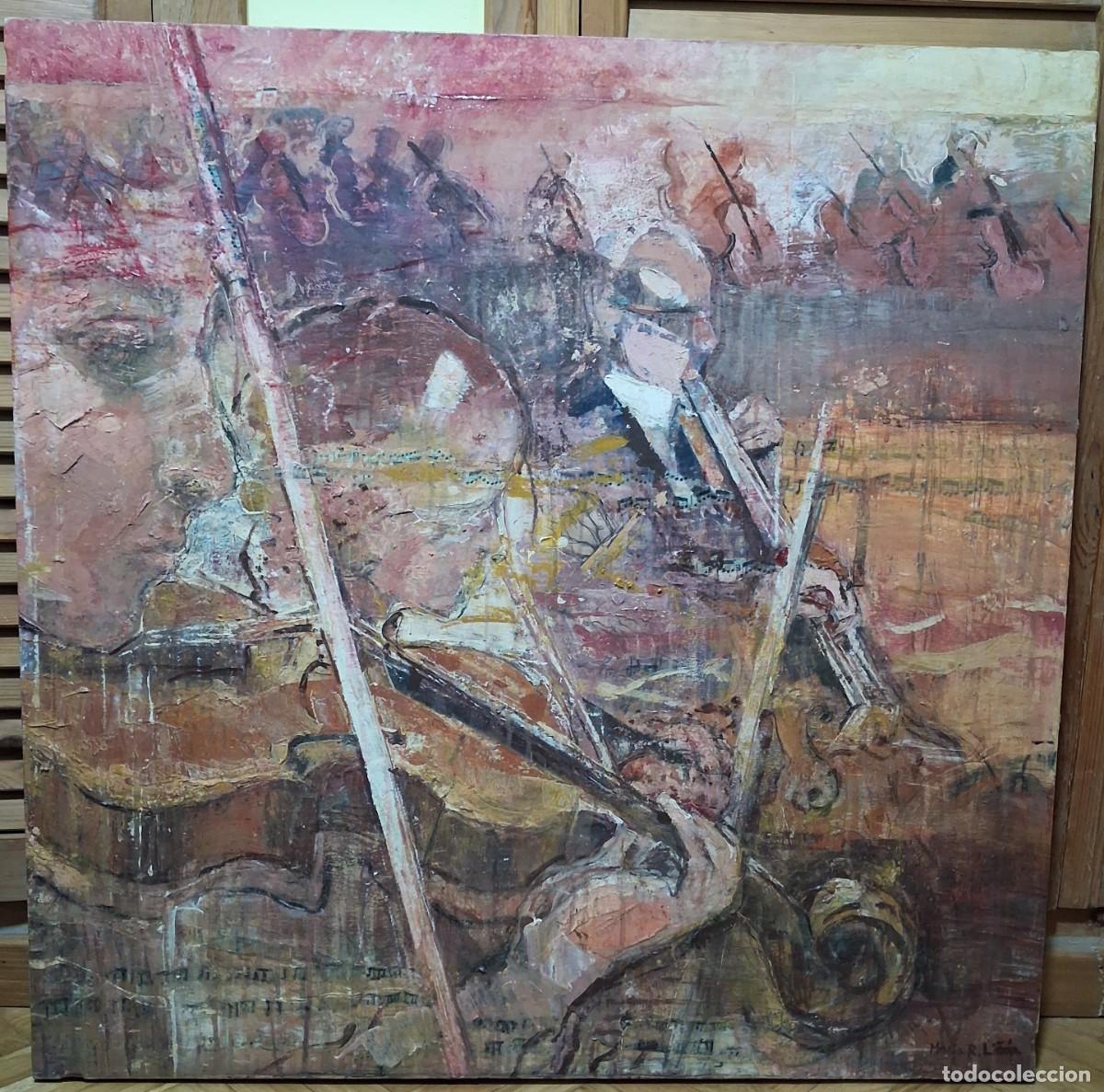 Arte: &Oacute;leo sobre lienzo de Mar&iacute;a Rodr&iacute;guez Li&ntilde;&aacute;n (Mar&iacute;a Etrala), a&ntilde;o 2020 - 91 x 91 cm