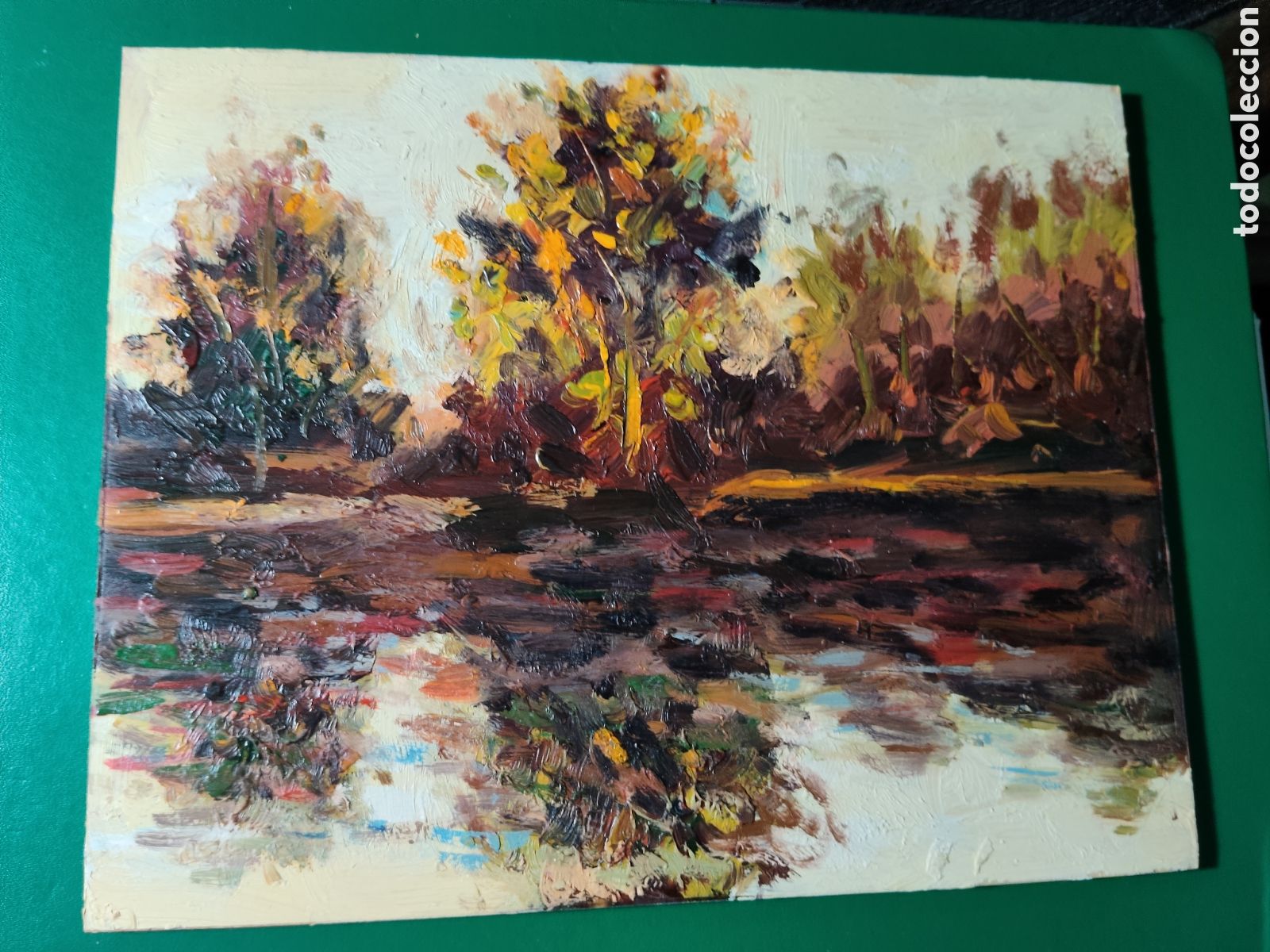 Arte: OLEO PINTADO A MANO 25X20 AUTOR DESCONOCIDO
