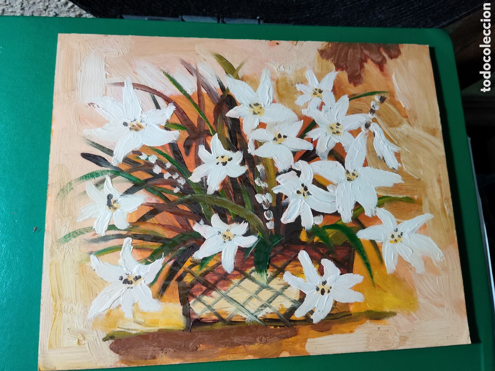 Arte: OLEO PINTADO A MANO 25X20 AUTOR DESCONOCIDO