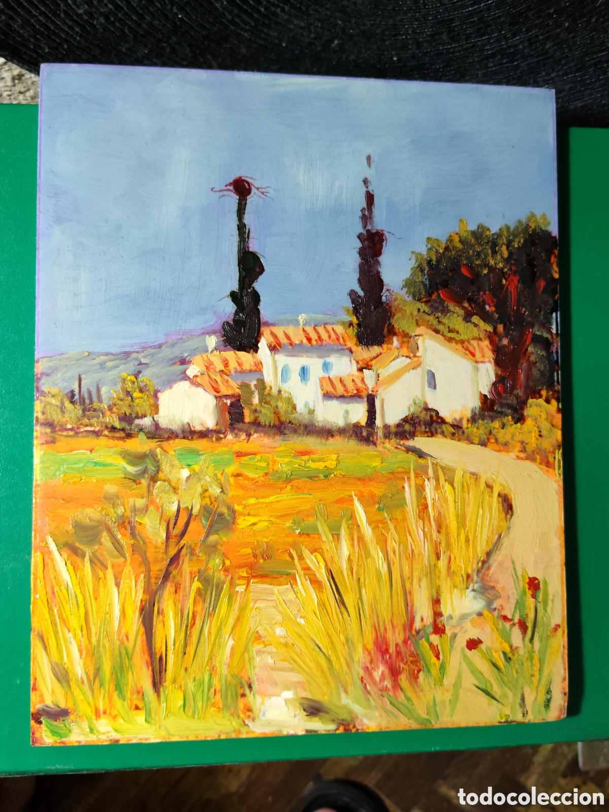 Arte: OLEO PINTADO A MANO 25X20 AUTOR DESCONOCIDO