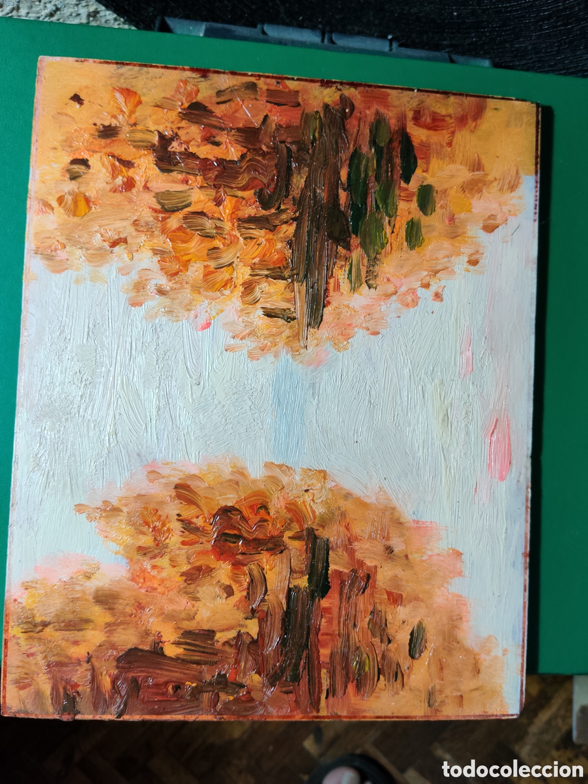 Arte: OLEO PINTADO A MANO 25X20 AUTOR DESCONOCIDO