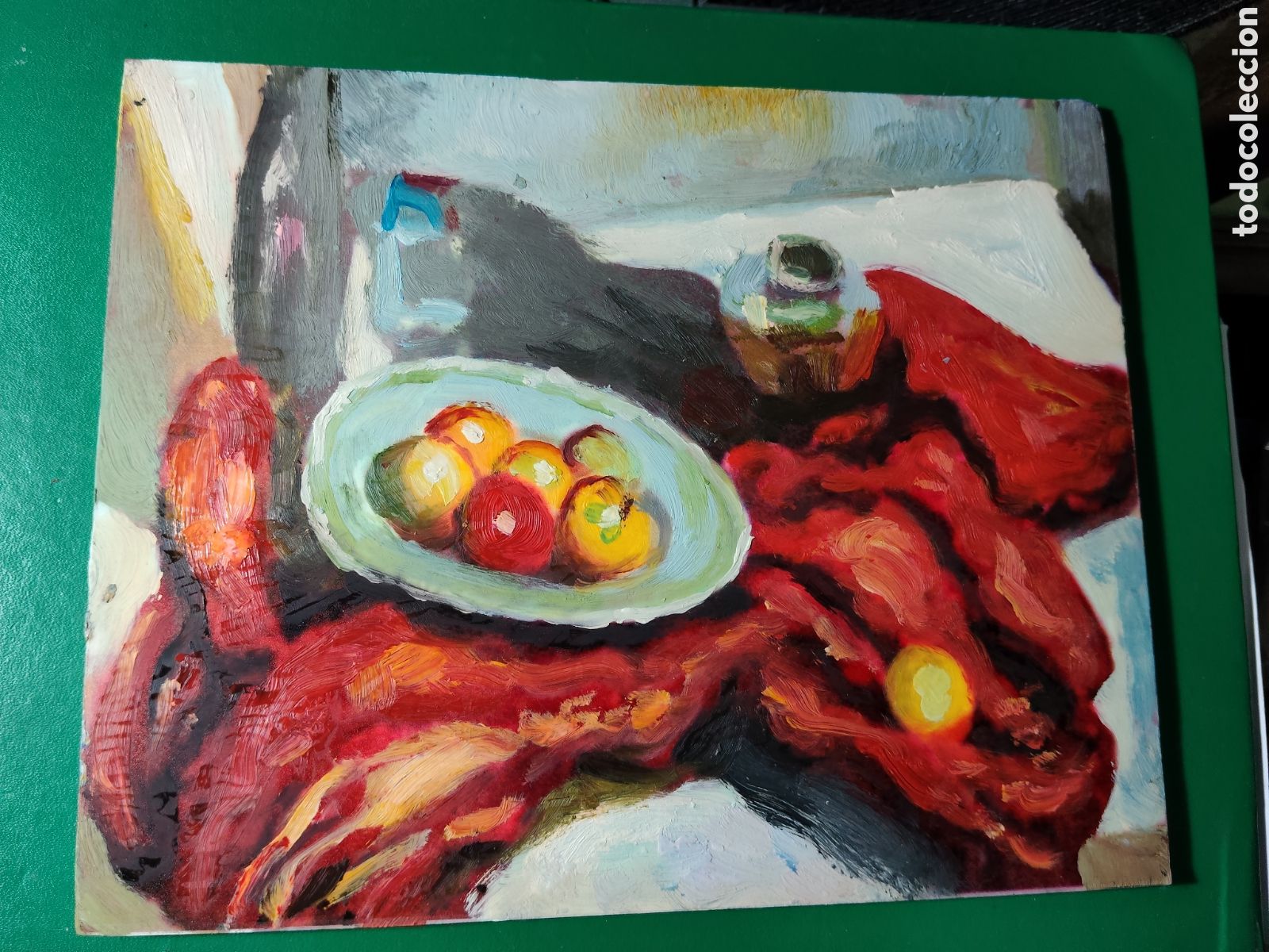 Arte: OLEO PINTADO A MANO 25X20 AUTOR DESCONOCIDO