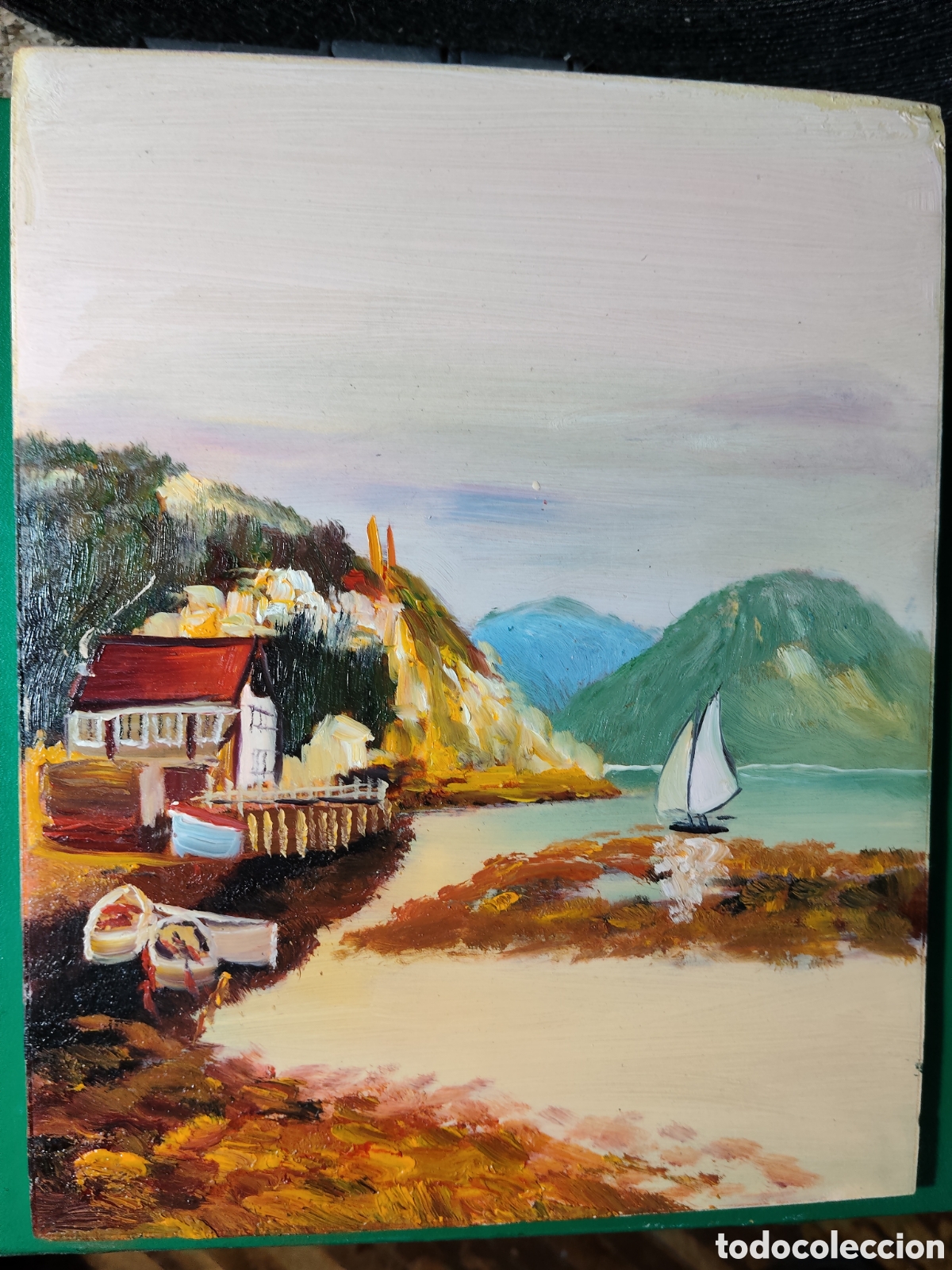 Arte: OLEO PINTADO A MANO 25X20 AUTOR DESCONOCIDO