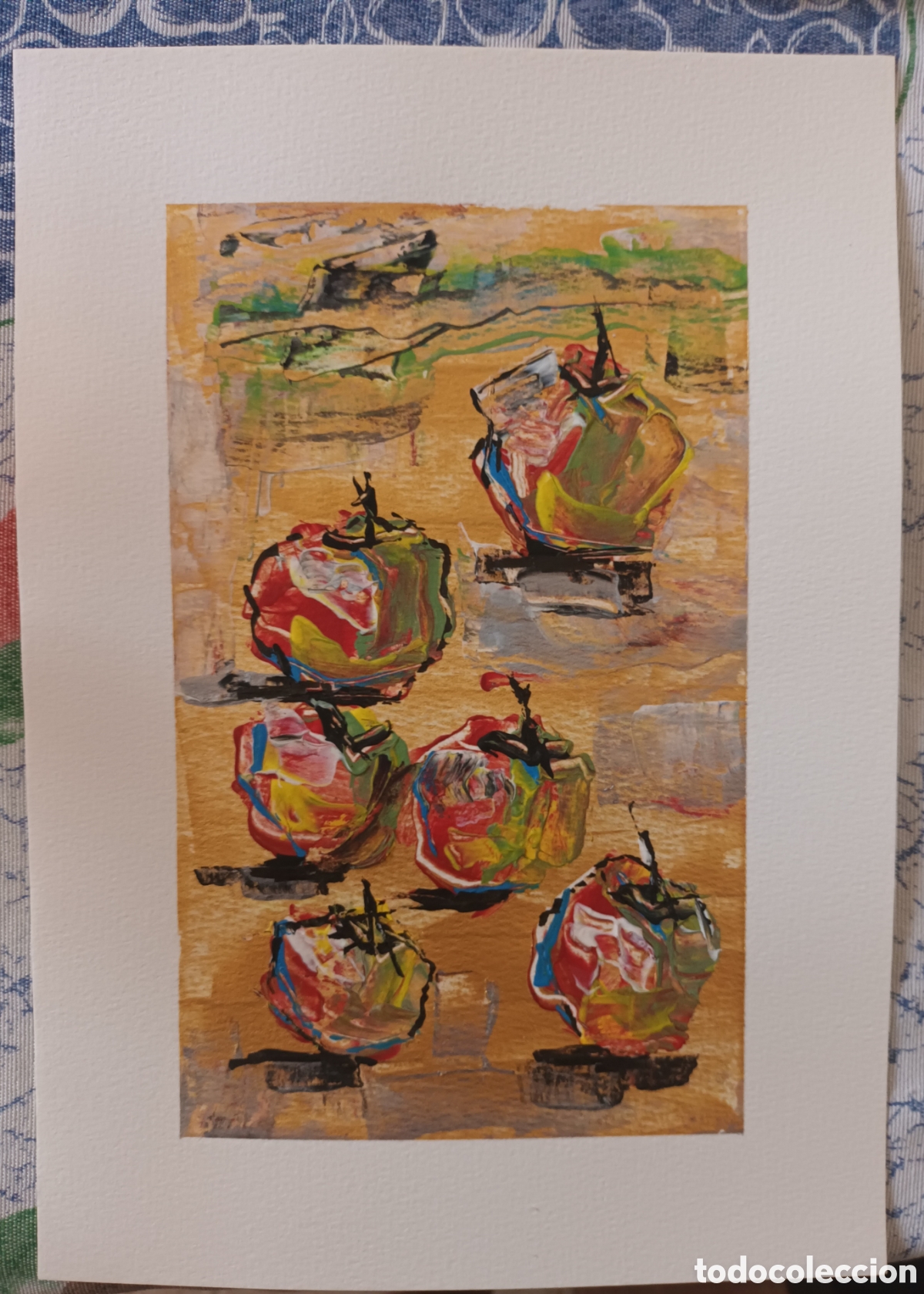 Arte: Cuadro L&aacute;mina Abstracta 21x29cm
