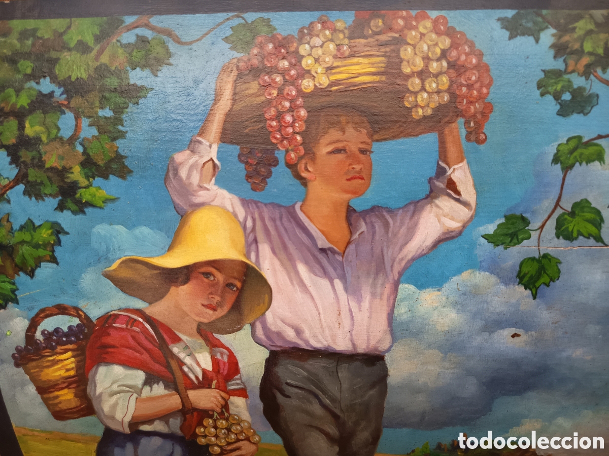 Arte: Oleo tabla la vendimia - Foto 4