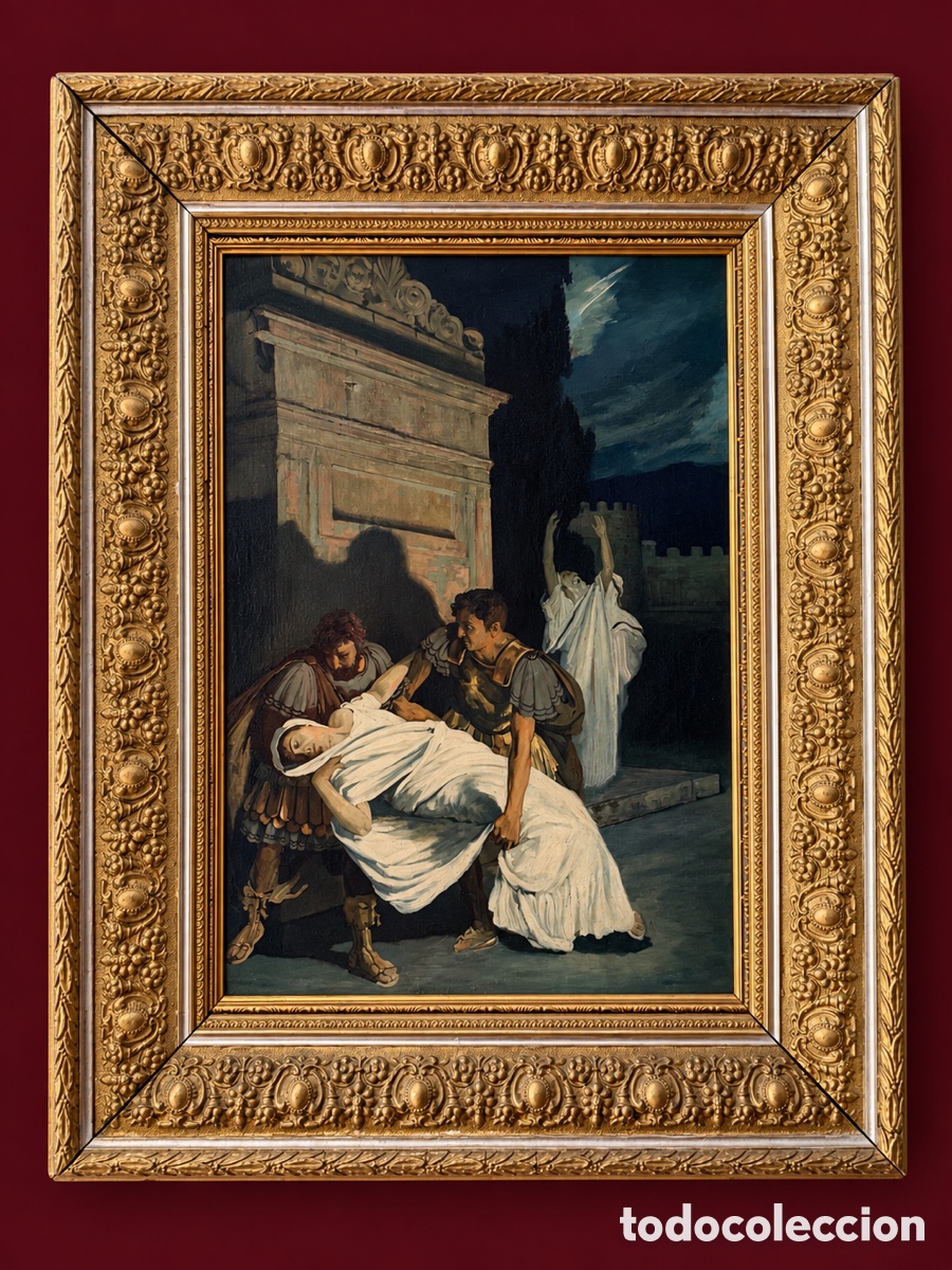 Arte: JHOSEPH -MARIUS AVY. &ldquo;ESCENE PAGANA&rdquo;. &Oacute;LEO SOBRE LIENZO