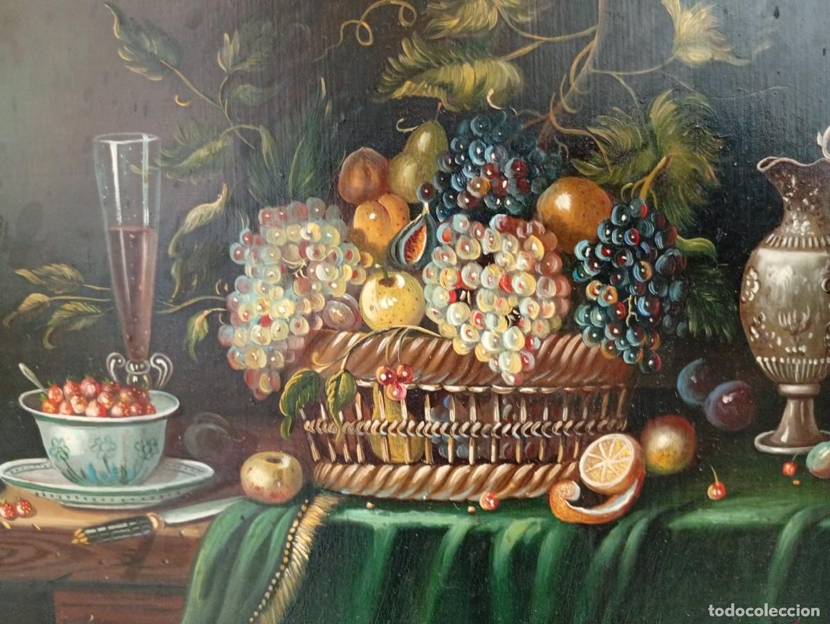 Arte: Juan Soler - bodeg&oacute;n - oleo sobre tabla. Firmado