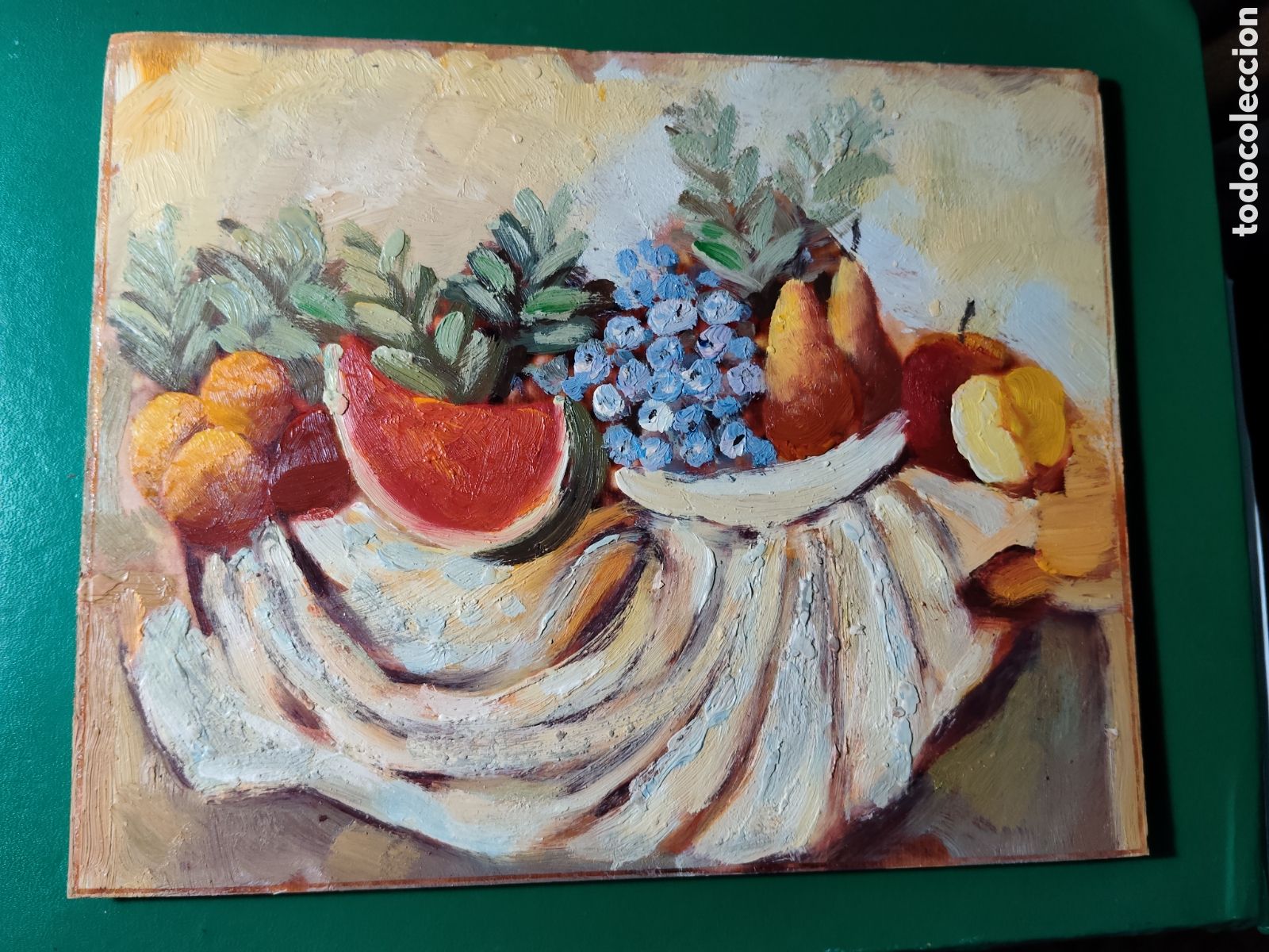 Arte: OLEO PINTADO A MANO 25X20 AUTOR DESCONOCIDO