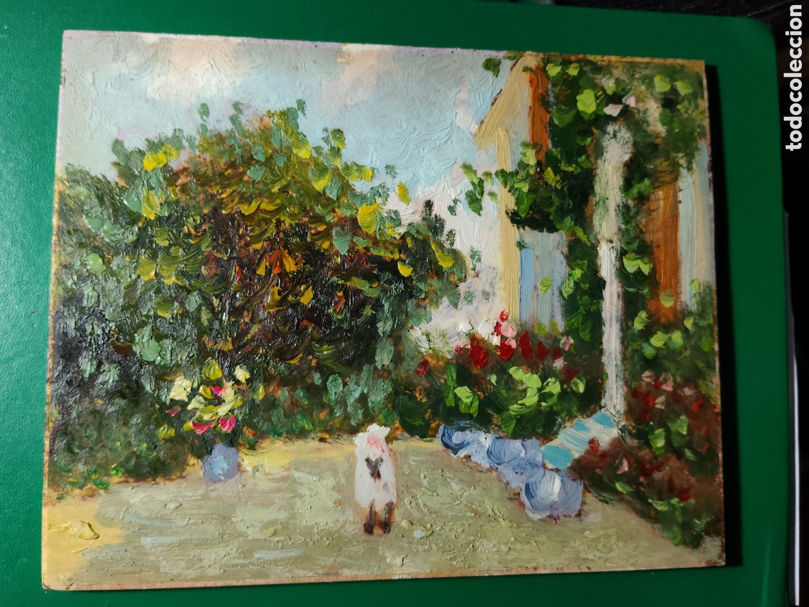 Arte: OLEO PINTADO A MANO 25X20 AUTOR DESCONOCIDO