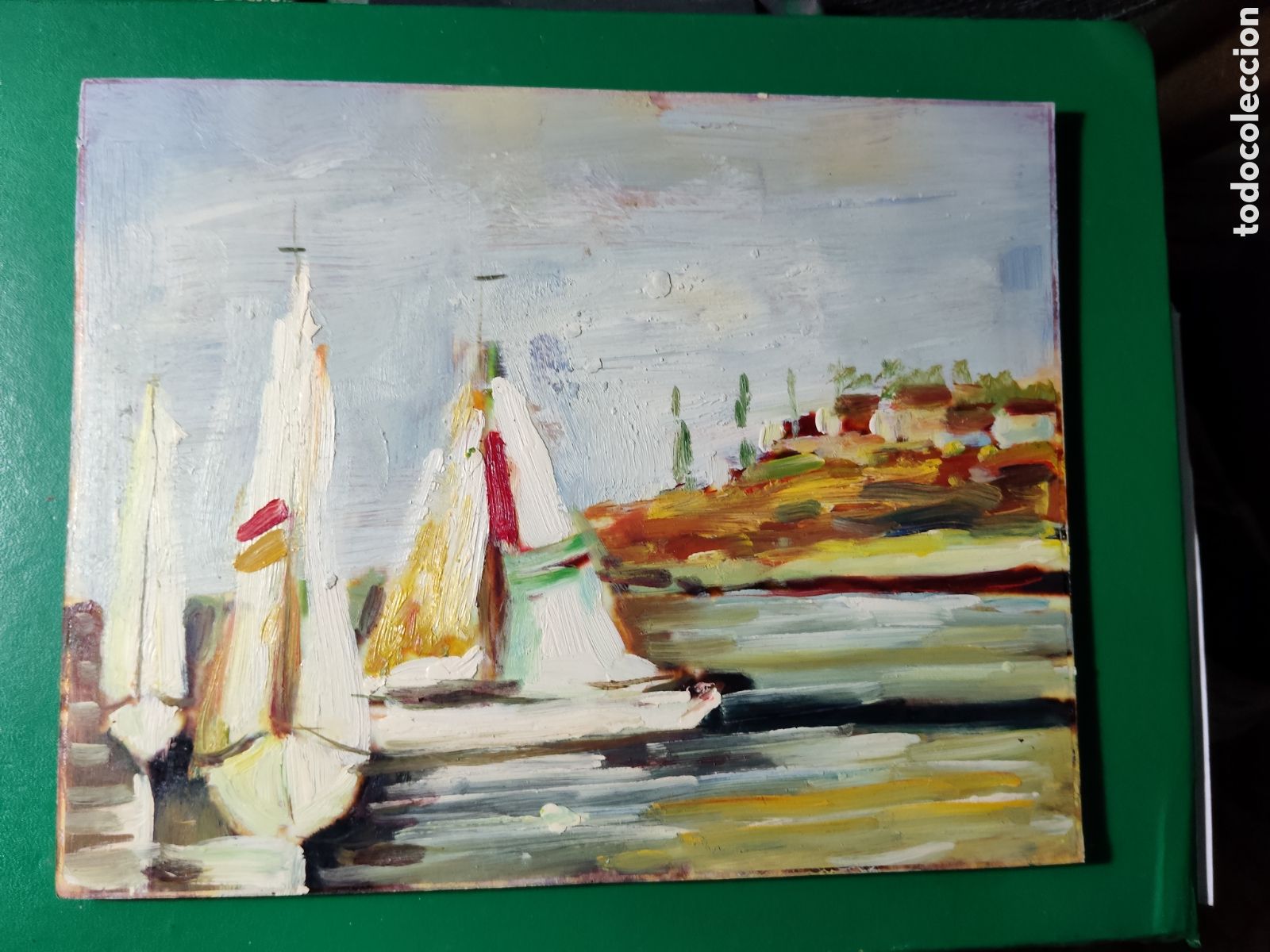 Arte: OLEO PINTADO A MANO 25X20 AUTOR DESCONOCIDO