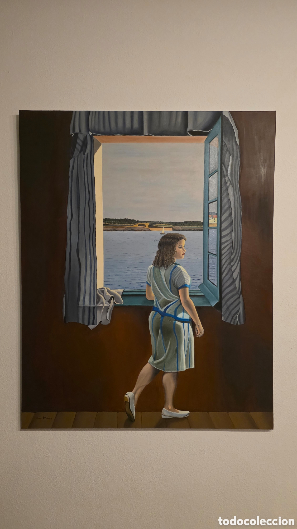 Arte: Proyecto &rdquo;3 segundos&rdquo; Muchacha en la ventana. 100x80