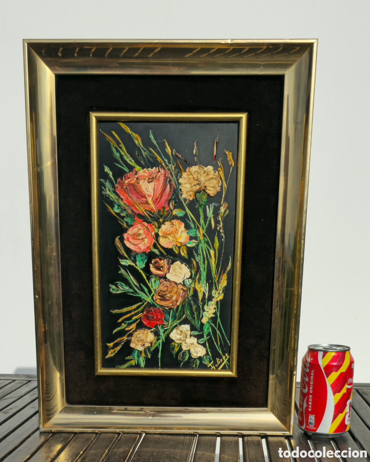Arte: 702.Oleo sobre tabla vintage - Foto 1