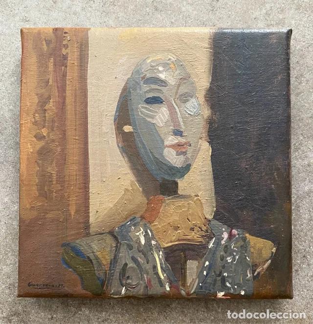 Arte: Jos&eacute; Mar&iacute;a Guerrero Medina, retrato, 1978, pintura al &oacute;leo sobre tela, firmado en el reverso.
