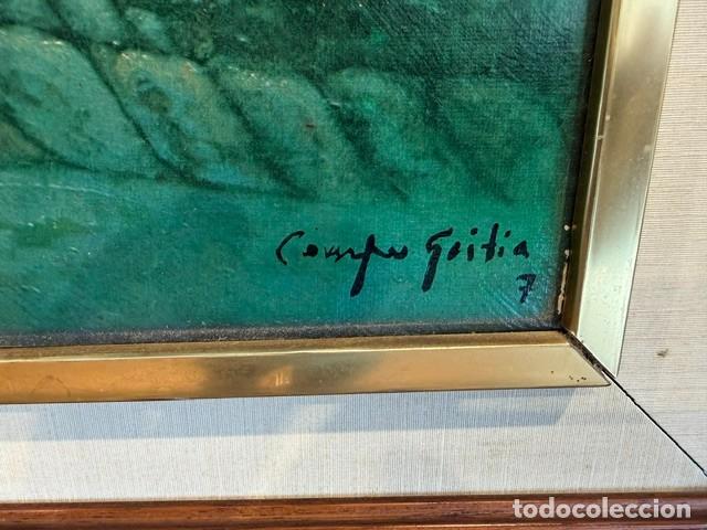Arte: CUADRO PINTADO TABLA DE EMILIO CAMPOS GOITIA - Foto 2