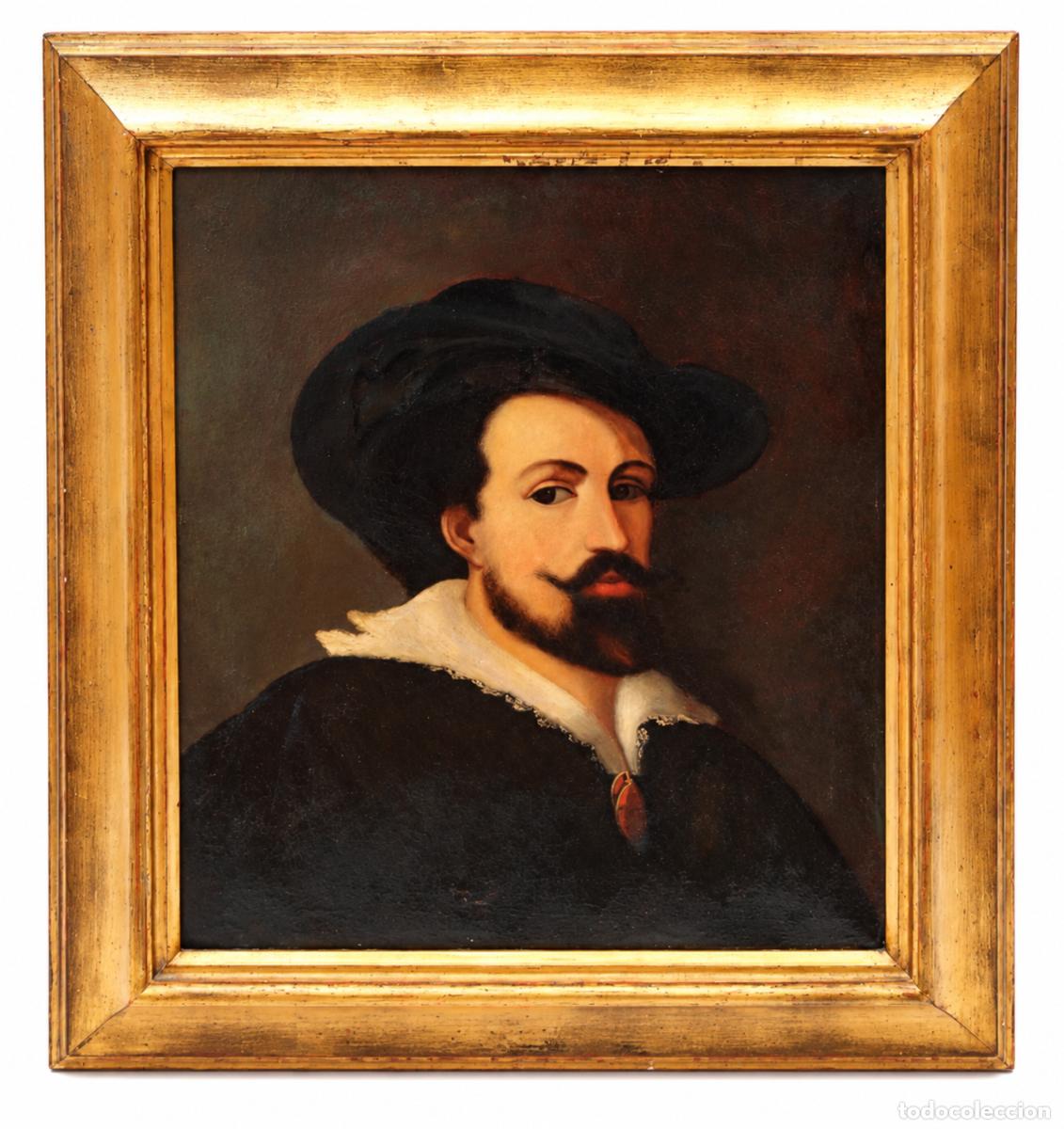 Art: ESCUELA ESPA&Ntilde;OLA (SIGLO XIX) - OLEO TELA - RETRATO CABALLERO