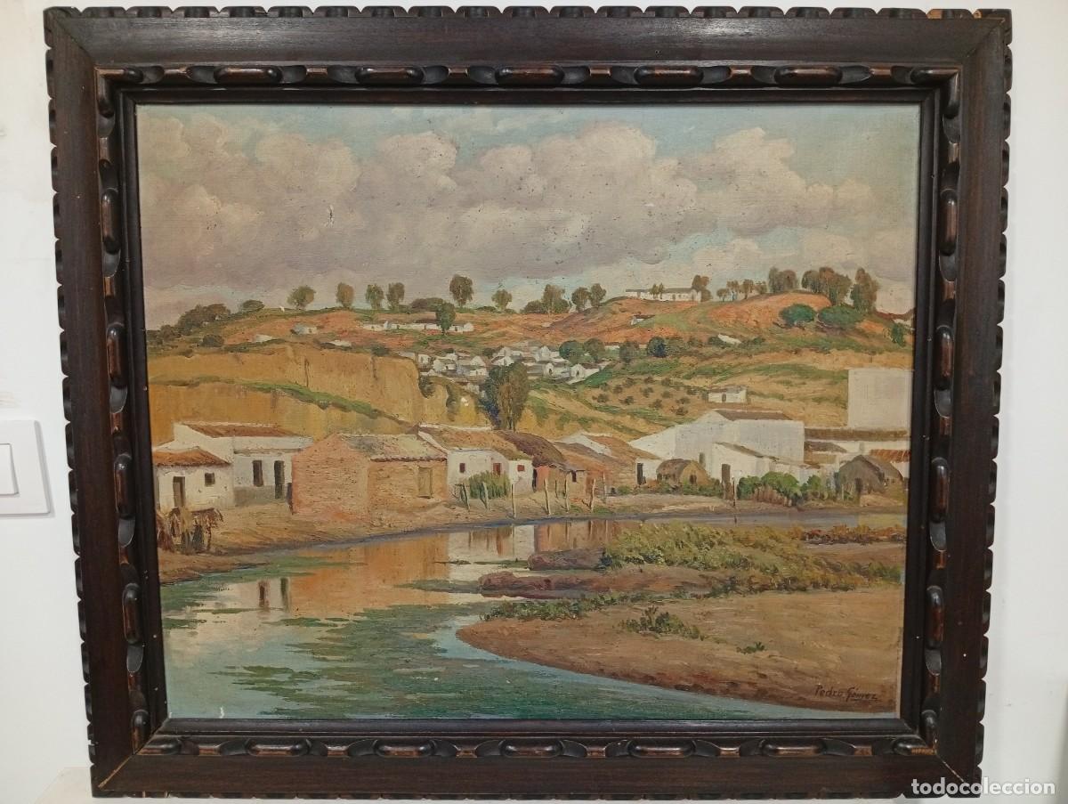 Art: PEDRO G&Oacute;MEZ (Huelva 1888 1961) - Paisaje - 63 x 52 cm