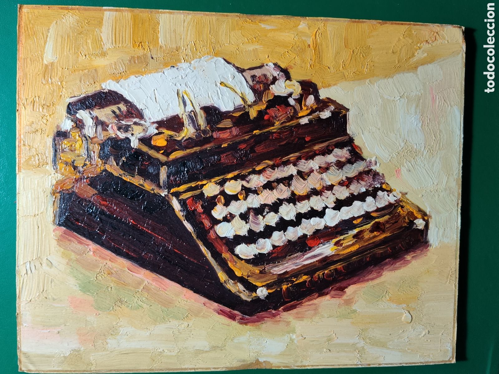Arte: OLEO PINTADO A MANO 25X20 AUTOR DESCONOCIDO