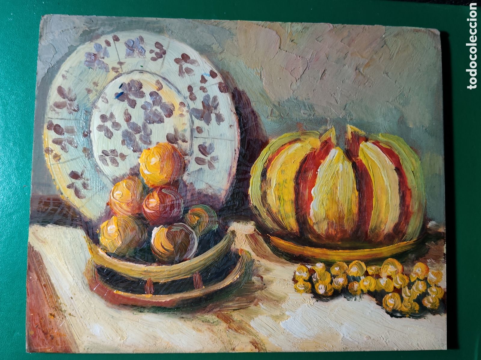 Arte: OLEO PINTADO A MANO 25X20 AUTOR DESCONOCIDO