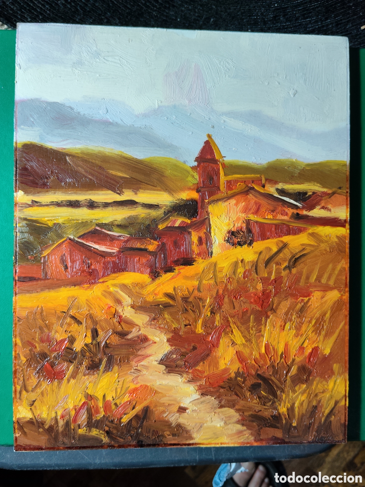 Arte: OLEO PINTADO A MANO 25X20 AUTOR DESCONOCIDO