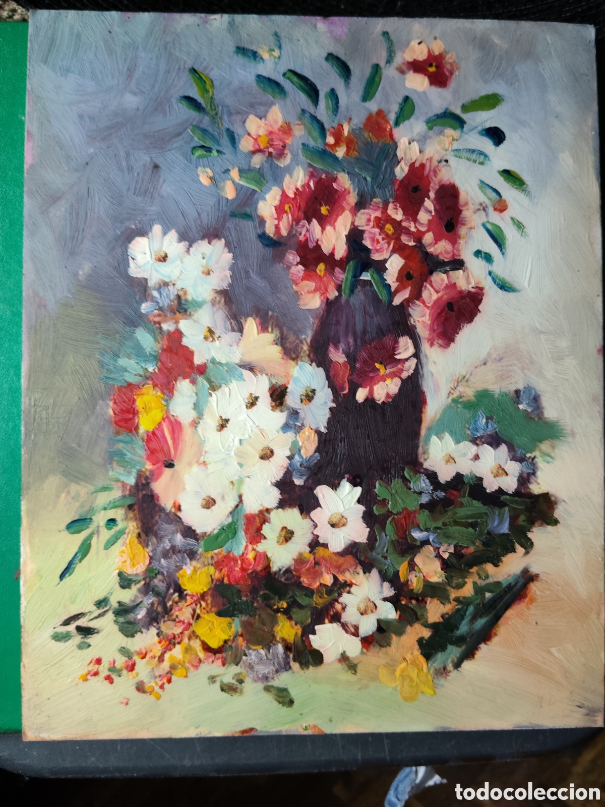 Arte: OLEO PINTADO A MANO 25X20 AUTOR DESCONOCIDO