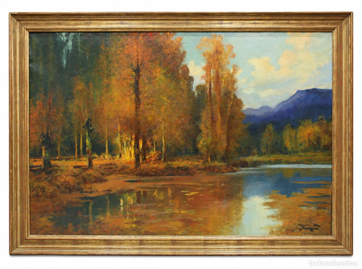 Arte: ANTONI ROS I G&Uuml;ELL (1877 - 1944) LO GORCH DEL COMPTE, BREDA. 90 x 132 CM