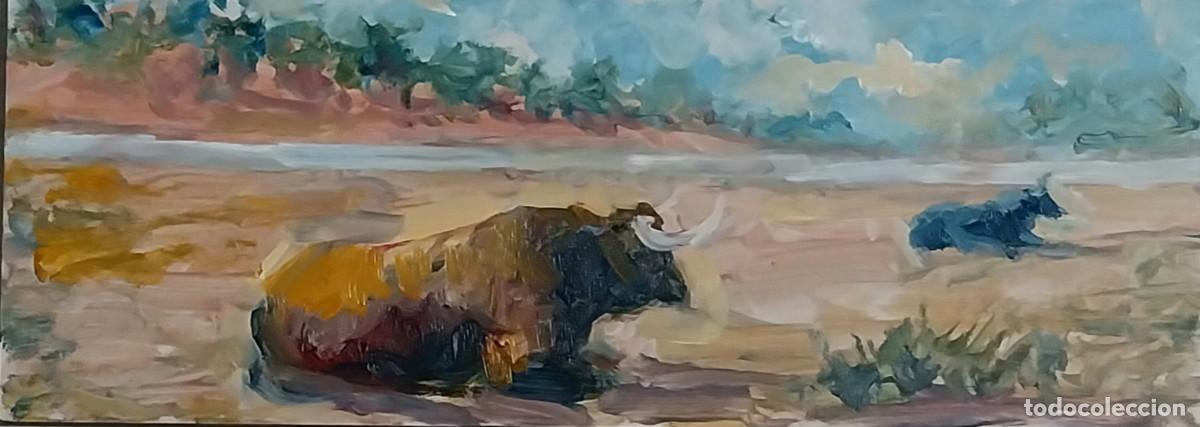 Arte: &Oacute;leo taurino.Obra original de autor.