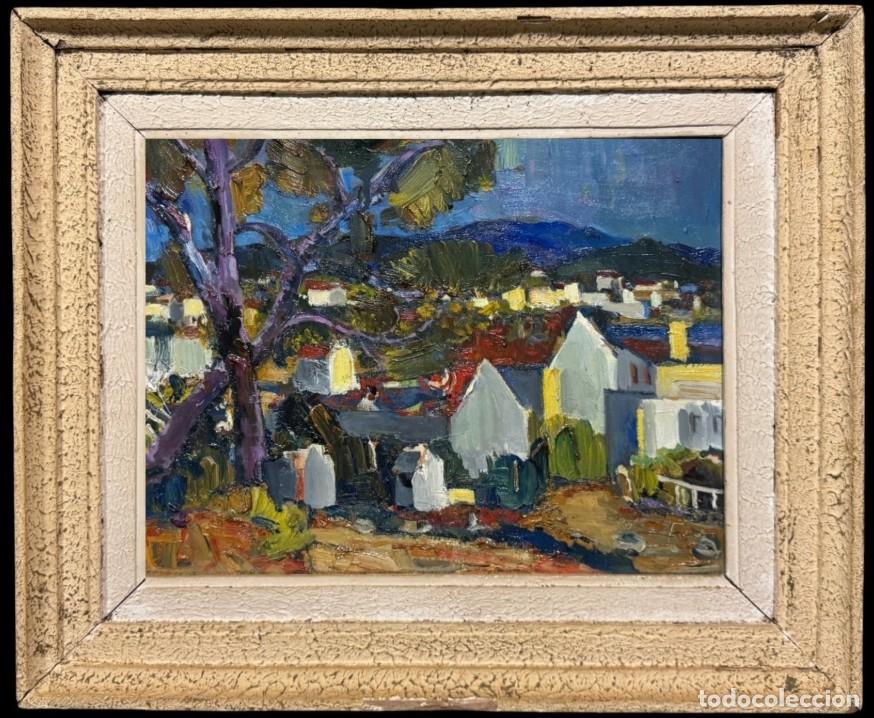 Arte: Escuela francesa (c. 1930) - Vista de Morbihan, Breta&ntilde;a