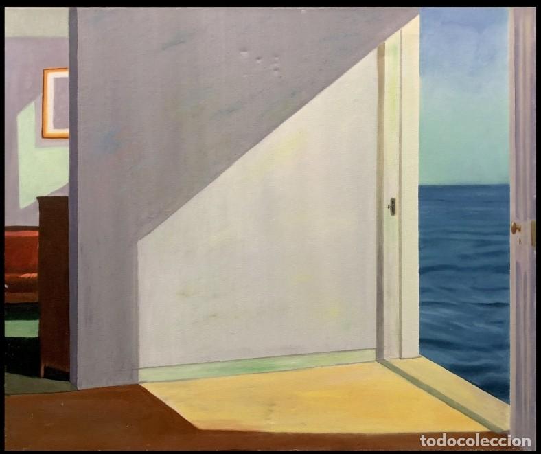 Arte: Escuela europea (siglo XX) &ndash; &laquo;Habitaciones junto al mar&raquo; (seg&uacute;n Edward Hopper)