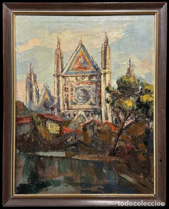 Arte: Magn&iacute;fica vista de la Catedral de Orvieto - Escuela italiana (XX)