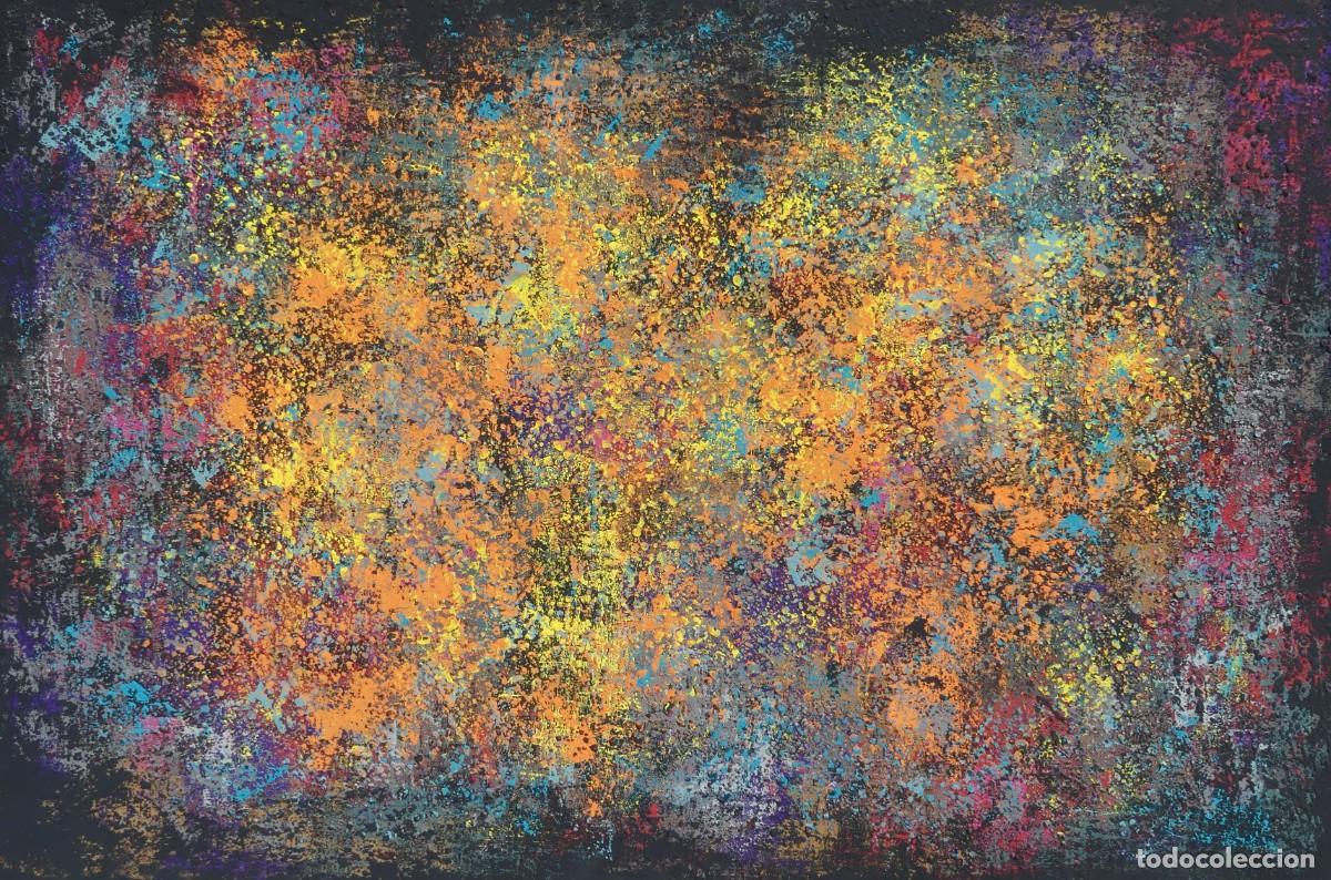 Kunst: PINTURA ABSTRACTA DE JOSE SANZ SALA SOBRE TABLERO ( OBRA RECIENTE - SOLO RECOGIDA )