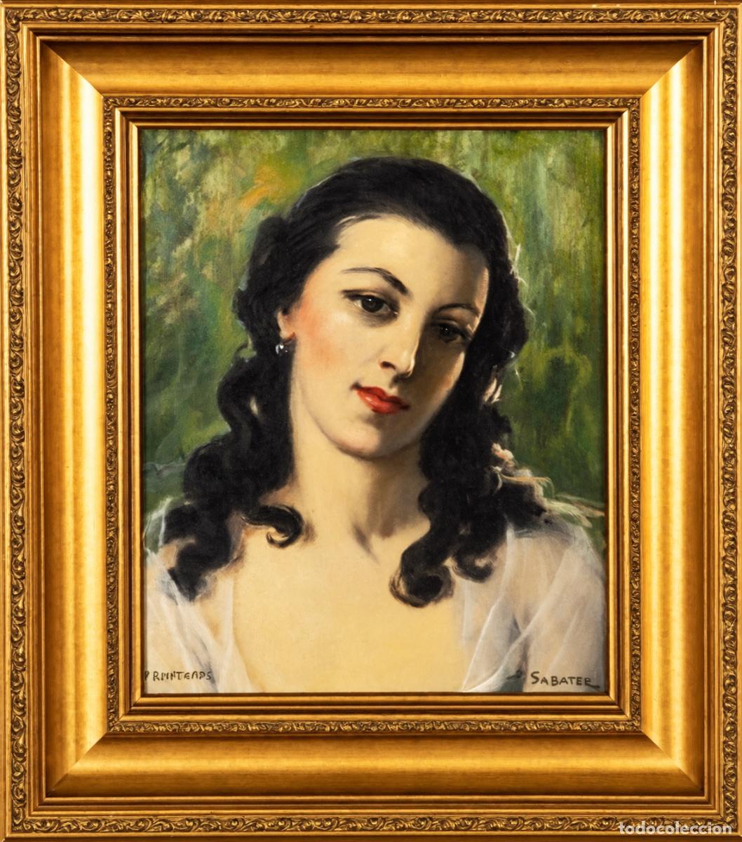 Arte: DANIEL SABATER (Valencia 1888-Barcelona 1965) &rdquo;Printemps&rdquo; &oacute;leo sobre lienzo (40 x 31,5) Par&iacute;s 1944